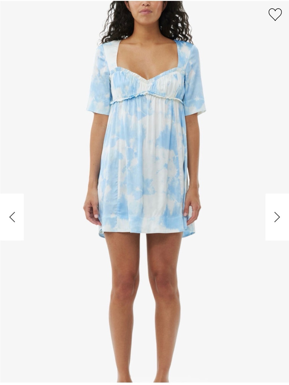 Ganni Printed Satin Short Sleeve Mini Dress size 6
$187.5